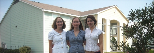 Photo of Lucy, Marika and Katrina James