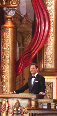 Photo of David Miscavige amid the Styrofoam